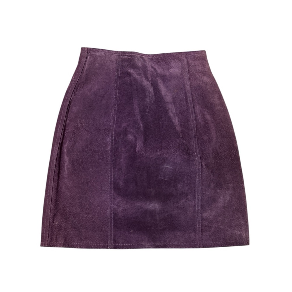 Copper Key Purple Mini Genuine Leather  Skirt Size 5
